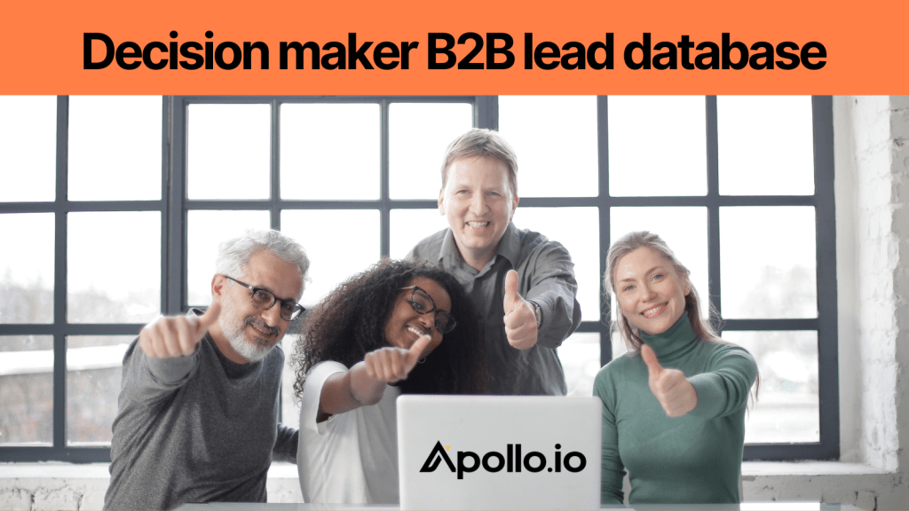 Decision maker B2B lead database